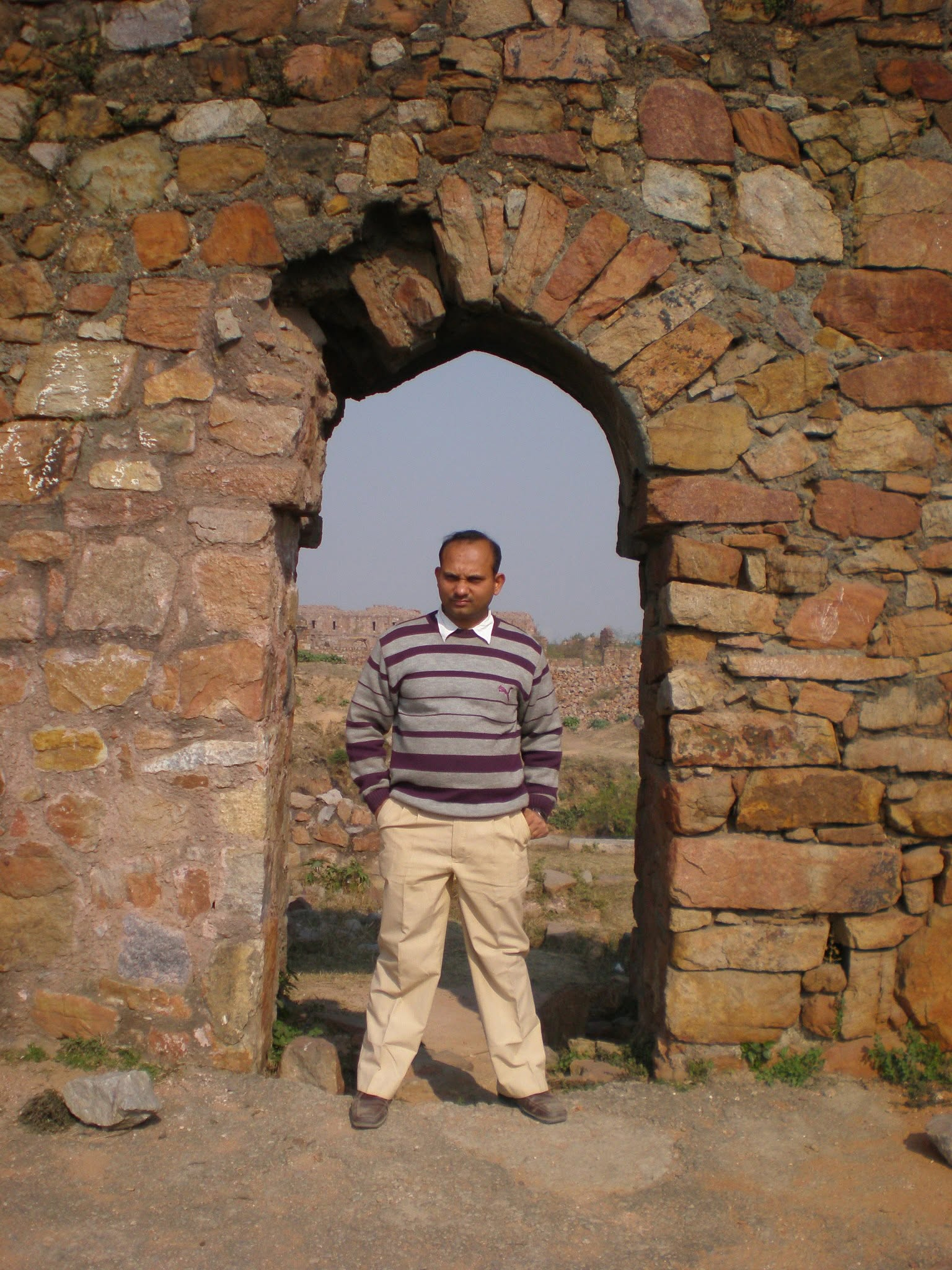 Amitesh Ranjan at Tughlaqabad Fort